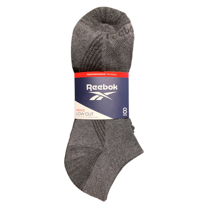 Reebok Men's Low Cut Performance Training Sock, 8-Pack, One Size: 6 - 12.5