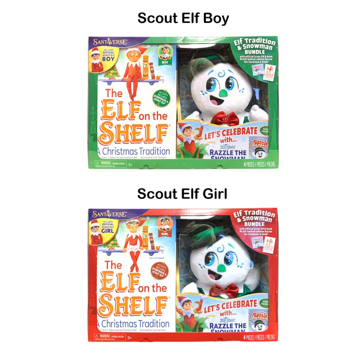 Santaverse Elf on the Shelf Tradition and Snowman 4-Piece Bundle