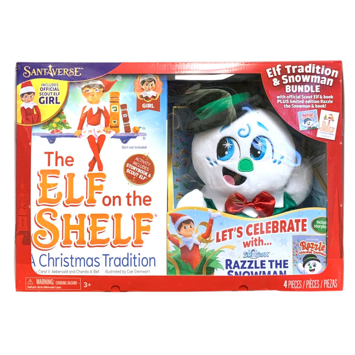 Santaverse Elf on the Shelf Tradition and Snowman 4-Piece Bundle