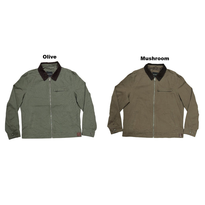 Lucky Brand Mens Classic Fit Washed Cotton Twill Barn Jacket