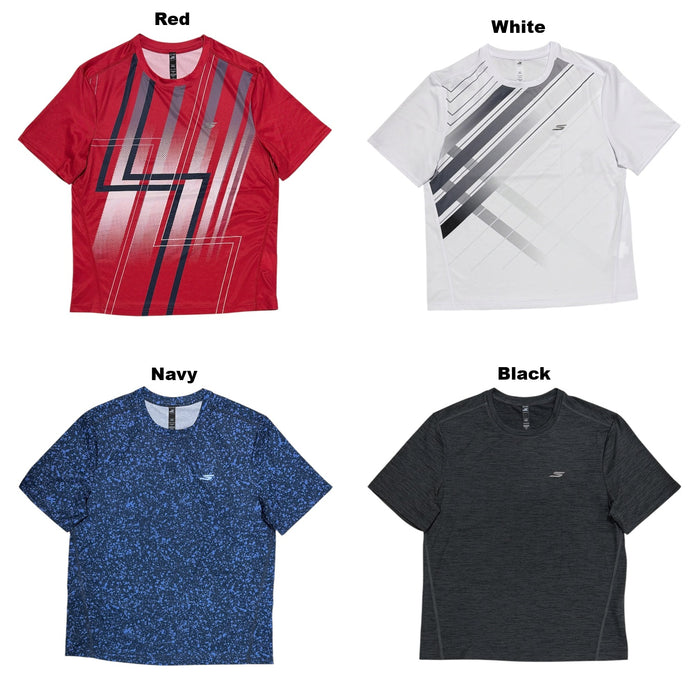 Skechers Men's Lightweight Quick-Dry Athletic Fit Performance T-Shirt