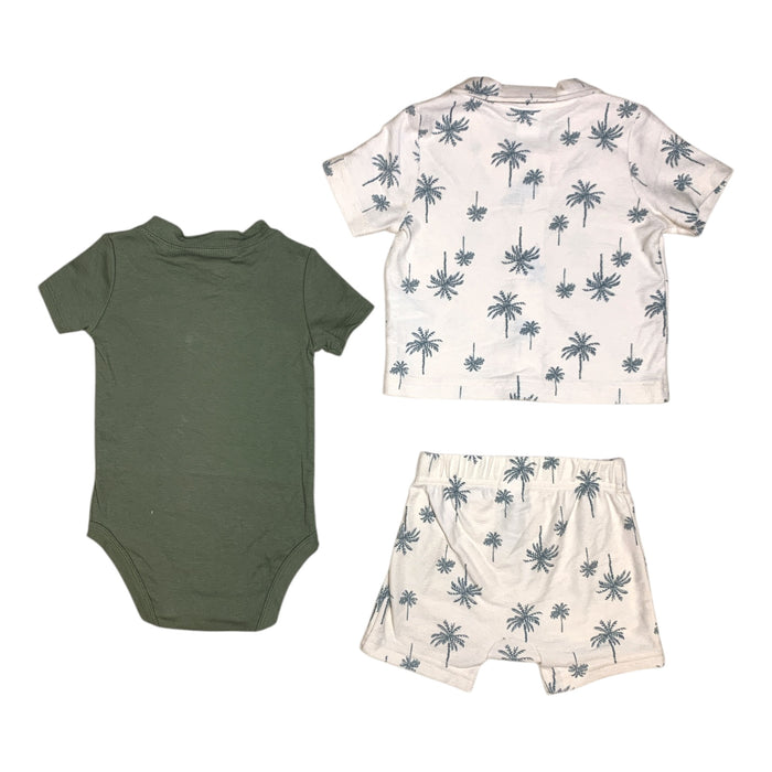 Carter's Baby Boy Short Sleeve 3-Piece Outfit Set - Shirt, Shorts & Bodysuit