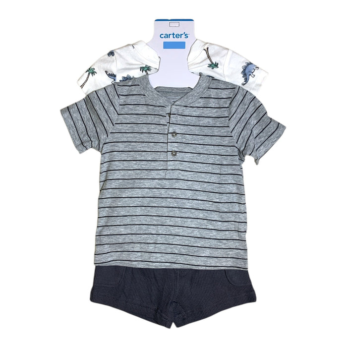 Carter's Baby Boy Short Sleeve 3-Piece Outfit Set - Shirt, Shorts & Bodysuit