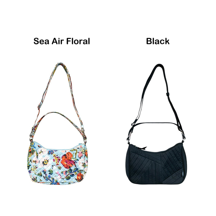 Vera Bradley Frannie Crescent Crossbody Bag with Removable Strap