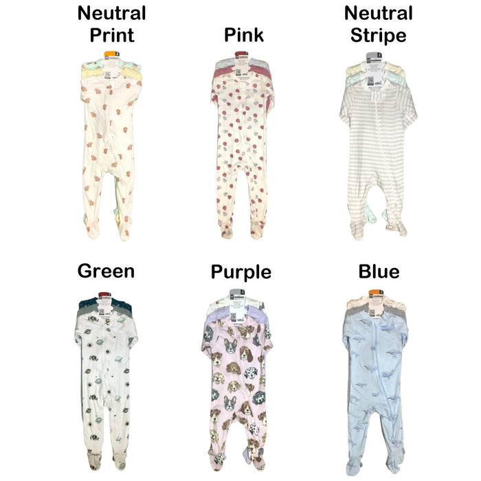 Member's Mark Baby Organic Cotton Sleep & Play Set, 3-Pack