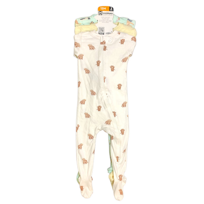 Member's Mark Baby Organic Cotton Sleep & Play Set, 3-Pack