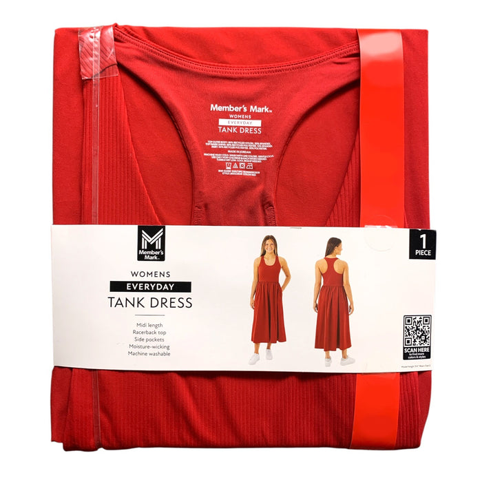 Member's Mark Women's Everyday Tank Dress, Mid-Length with Racerback Top
