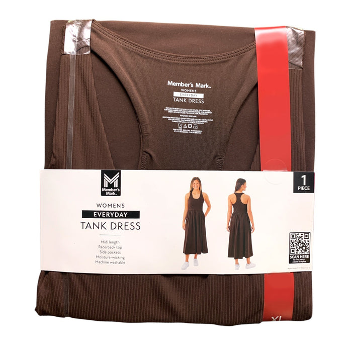 Member's Mark Women's Everyday Tank Dress, Mid-Length with Racerback Top