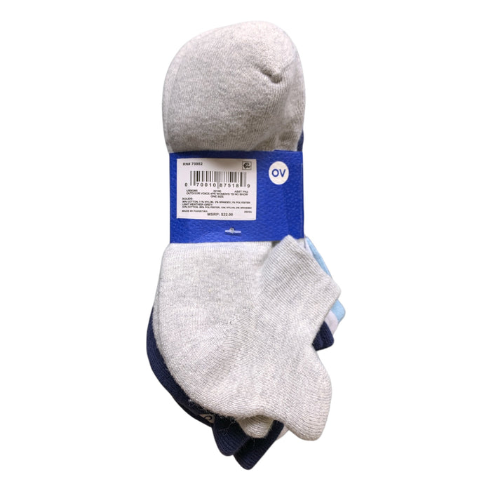 Outdoor Voices Women's Tab Back No Show Socks – 4 Pack, One Size