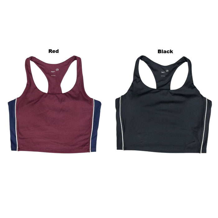 GapFit Women's Lightweight Active Fit Scoop Neck Varsity Tank Bra