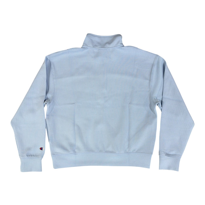 Champion Women's Regular Fit Air Layer Ribbed Quarter-Zip Mock Neck Pullover