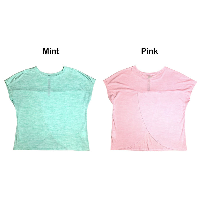 Skechers Women's Short Sleeve Performance Tee with Envelope-Style Back Slit