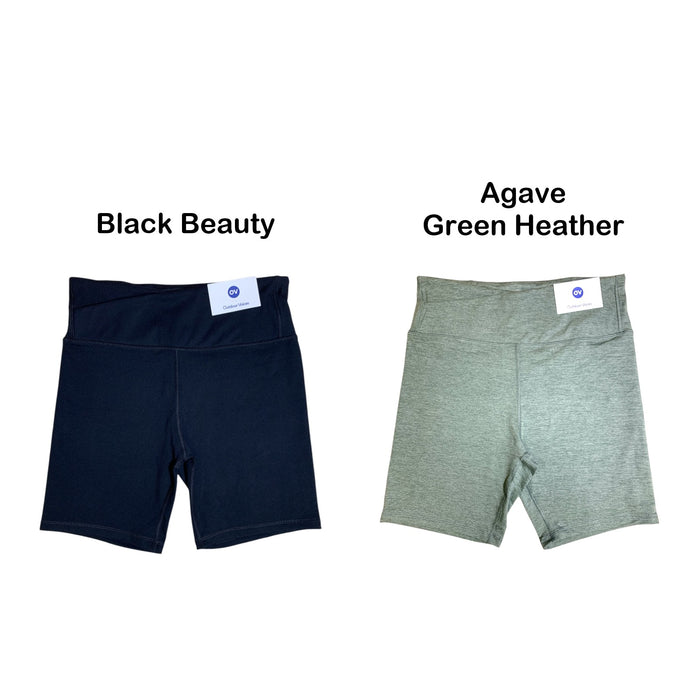 Outdoor Voices Women's CloudKnit Compression Bike Short with Back Zipper Pocket