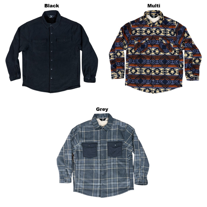 Member's Mark Mens Everyday Snap Closure Relaxed Fit Fleece Shacket