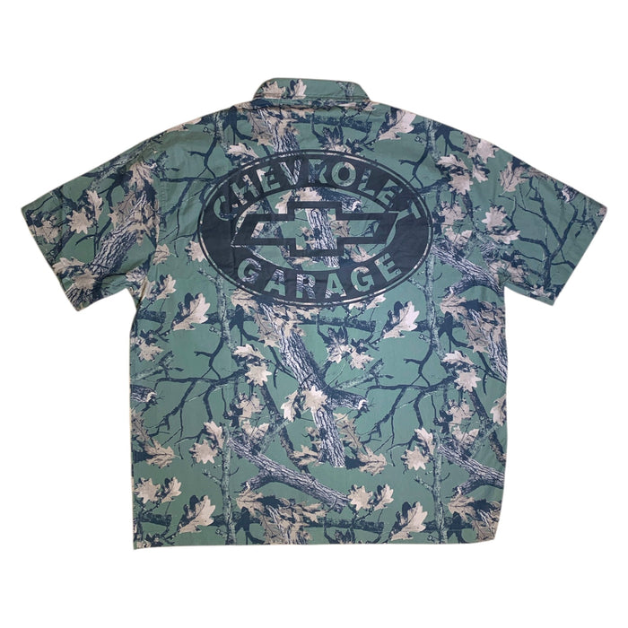 Licensed Men's Button-Up Short Sleeve Collared Workwear Shirt