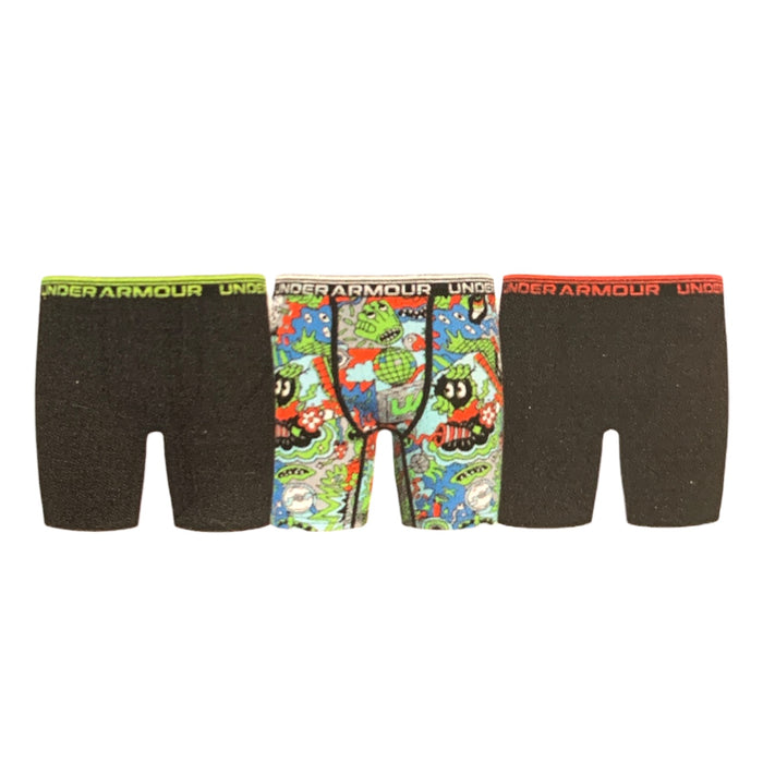 Under Armour Boy's Sport Boxerjock Performance No-Fly Boxer Brief 3-Pack