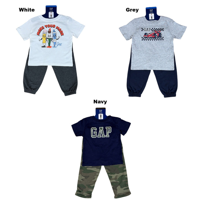 GAP Kids Toddler Boys' soft graphic 2-Piece comfortable Pant Set
