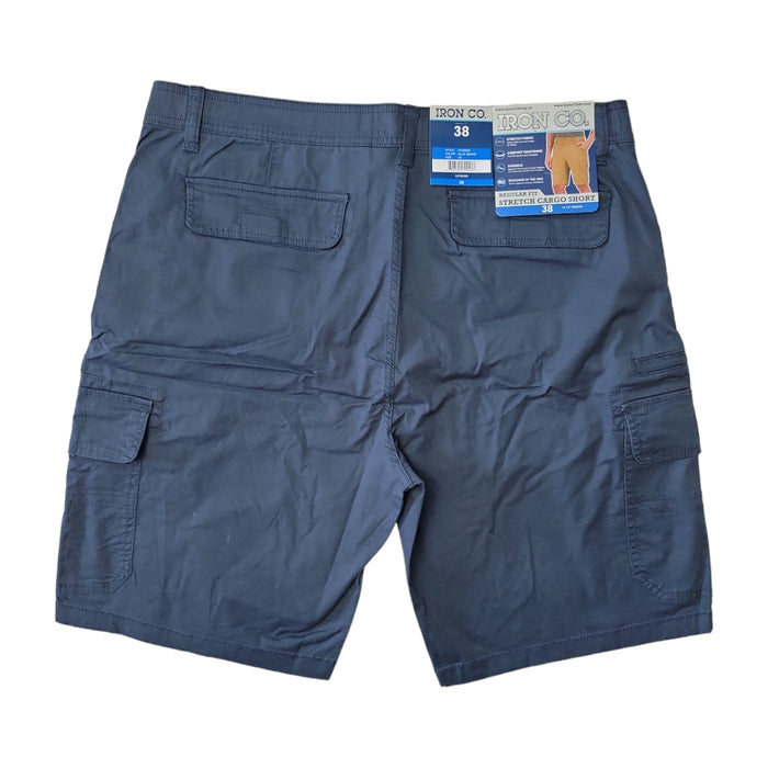 Iron Co. Men's Comfort Waistband Regular Fit Stretch Cargo Short