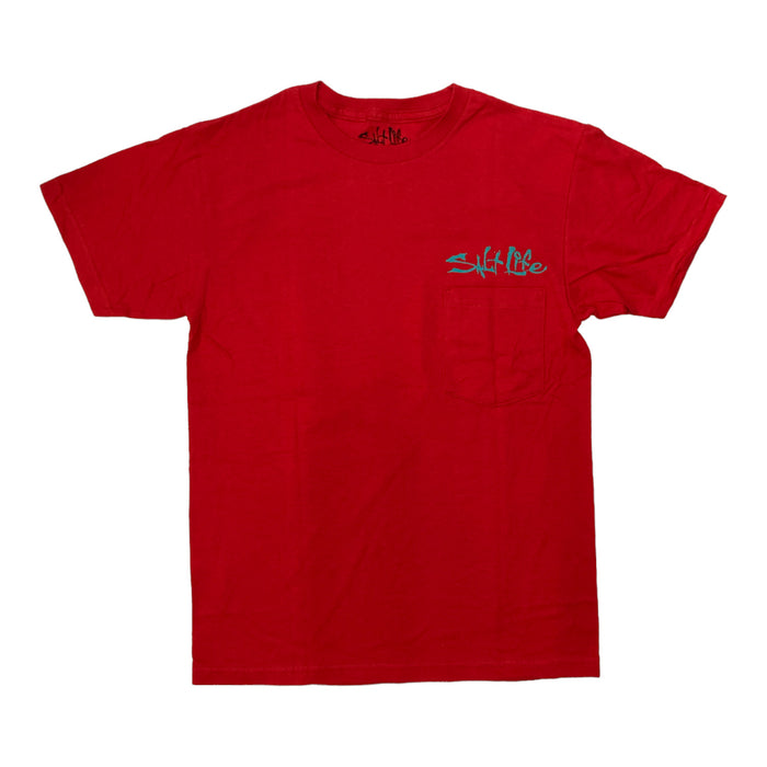 Salt Life Men's Front Pocket Graphic Print Short Sleeve T-Shirt