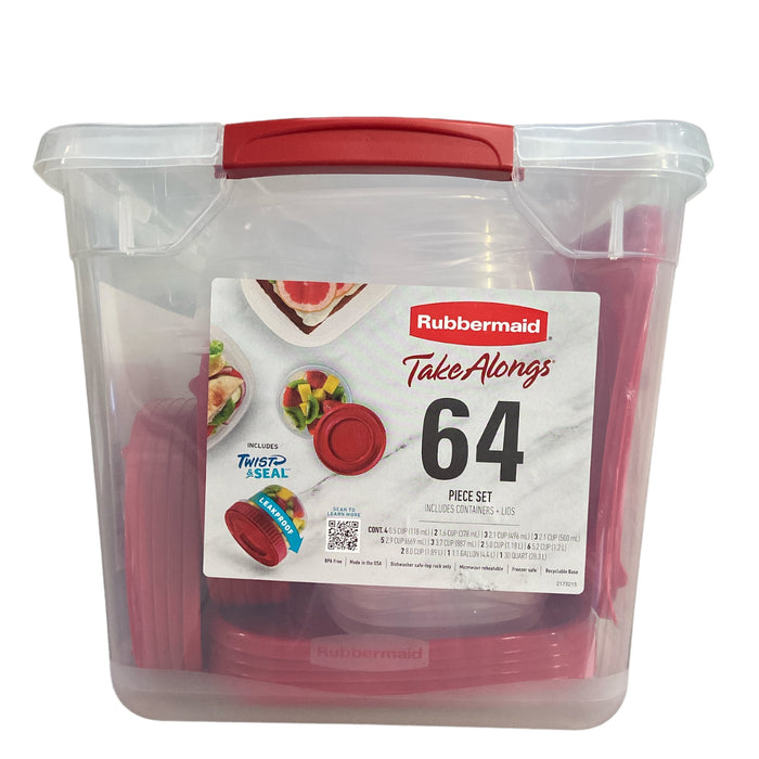 Rubbermaid 64-PieceTakeAlongs Food Storage Set with 30-Quart Storage Tote