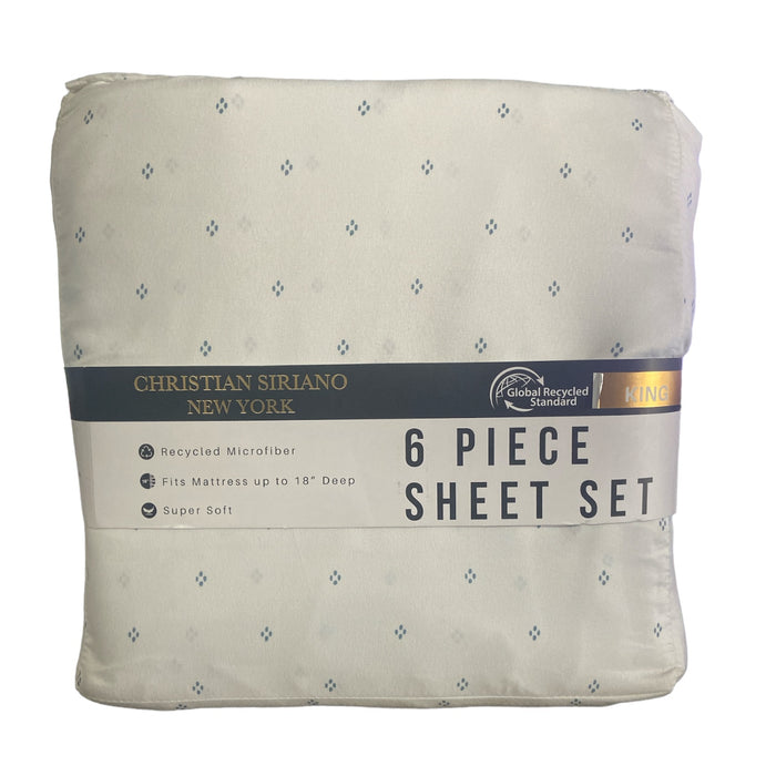 Christian Siriano New York Luxury Microfiber Sheet Set, Floral, King