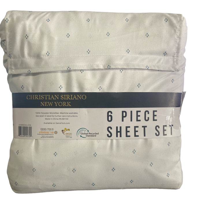 Christian Siriano New York Luxury Microfiber Sheet Set, Floral, King