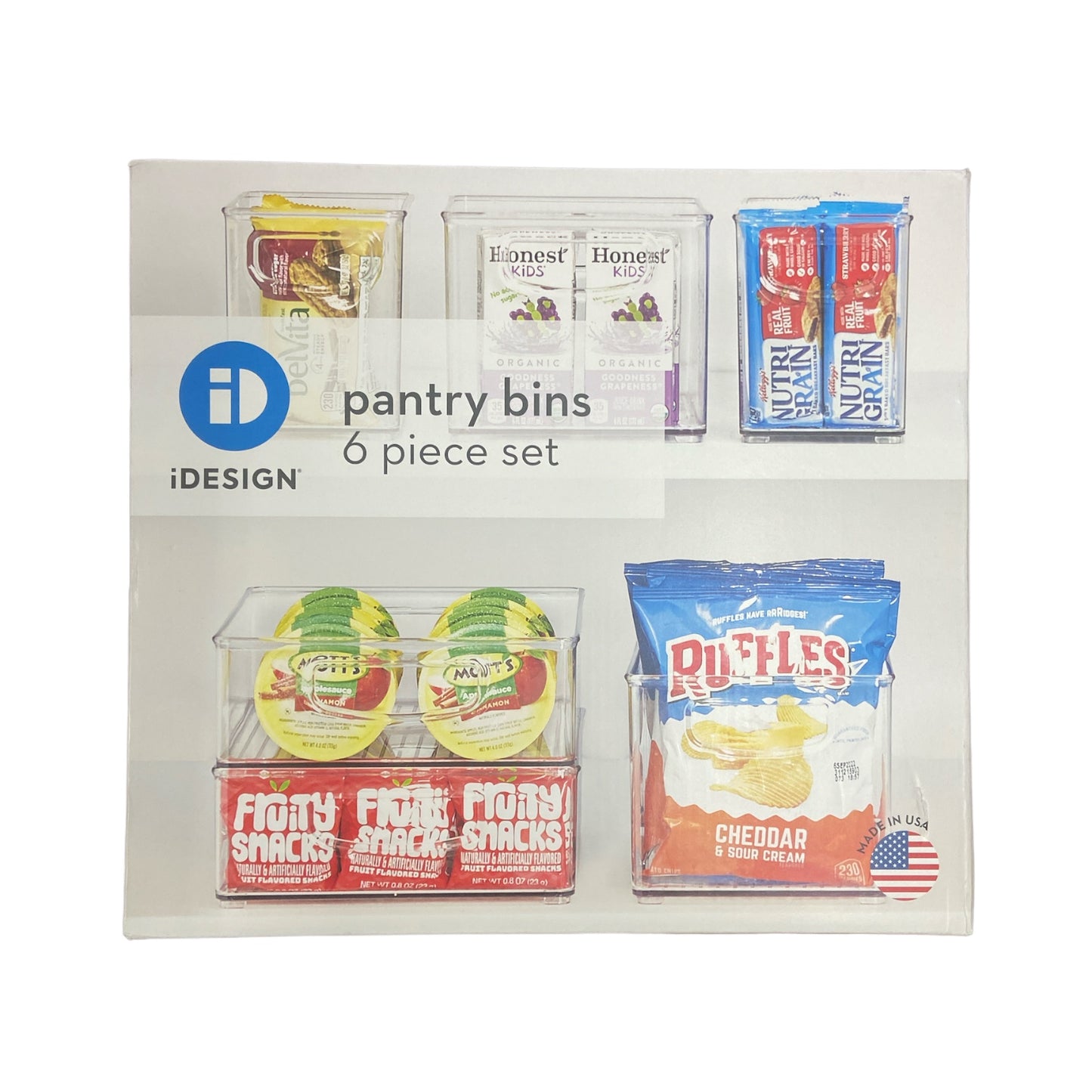 iDesign 6-Piece Recycled Pantry, Kitchen Organization and Storage Set
