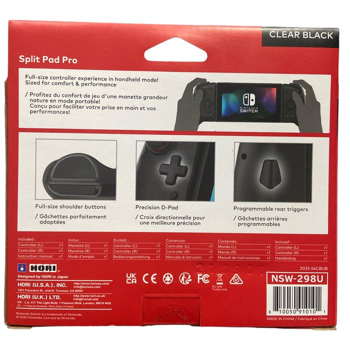 Nintendo Switch Split Pad Pro (Black) Ergonomic Controller for Handheld Mode