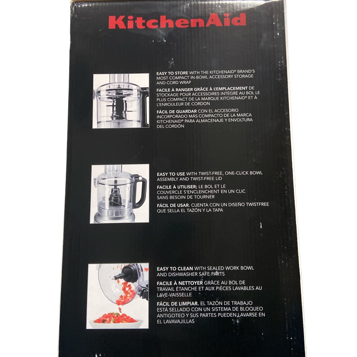 KitchenAid 7 Cup Food Processor Plus, Contour Silver