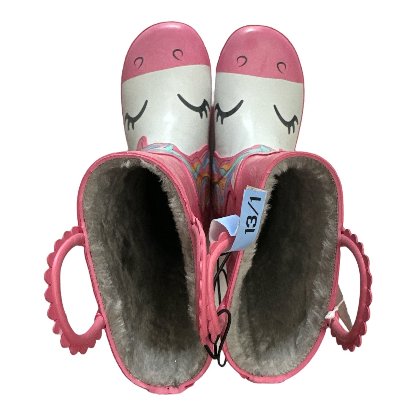 Member's Mark Girl's Waterproof Easy Pull-On Lined Rain Boots