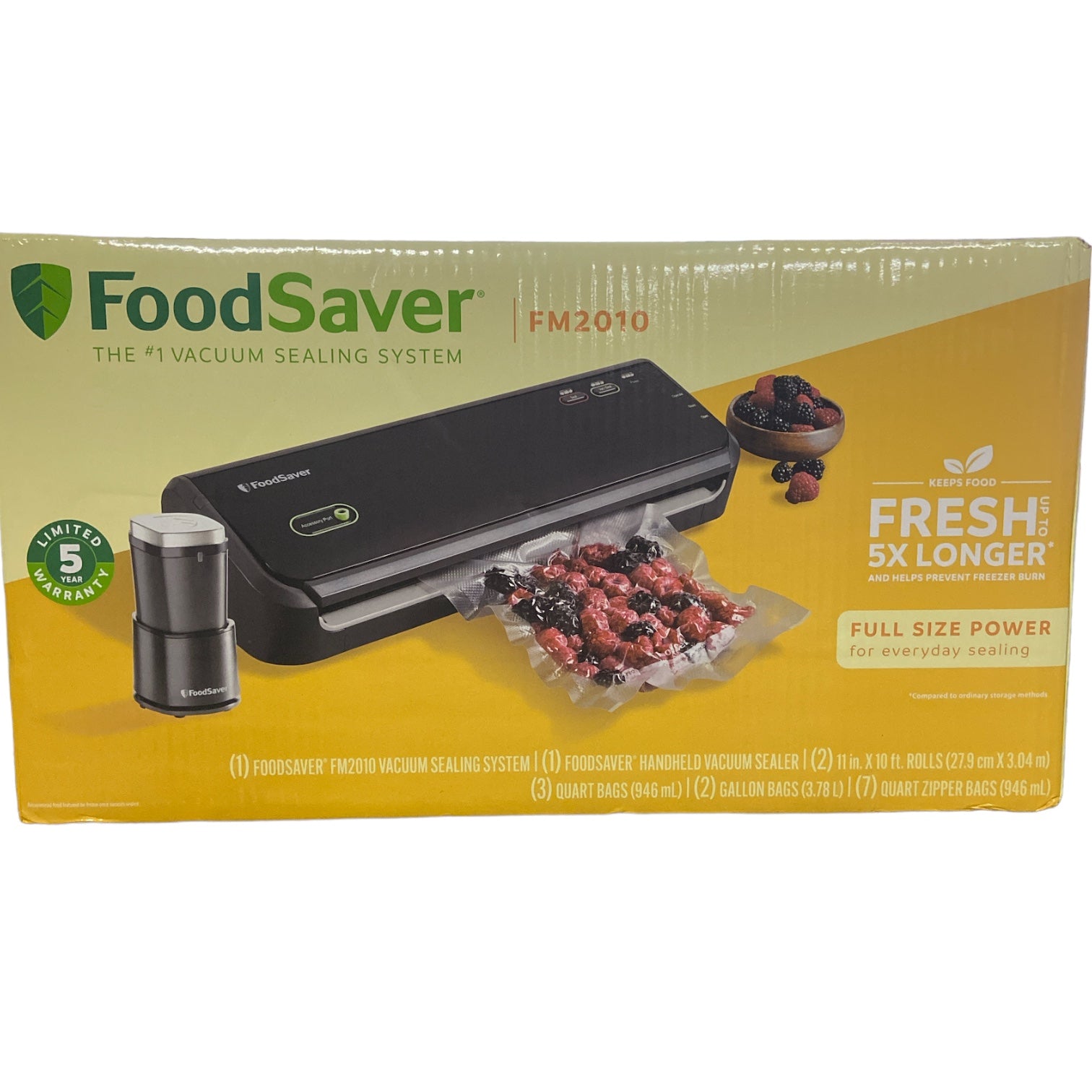 FoodSaver Reusable Quart Vacuum Zipper Bags, for Use with FoodSaver  Handheld Vacuum Sealers 10 Count