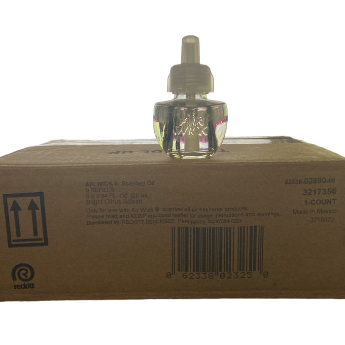 Air Wick Scented Oil Air Freshener Refills, 9 ct. Bright Citrus Blast