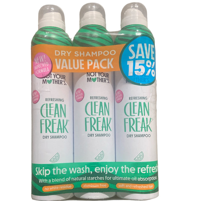 Not Your Mother's Clean Freak Refreshing Dry Shampoo, Original (7oz Each, 3 Pk)