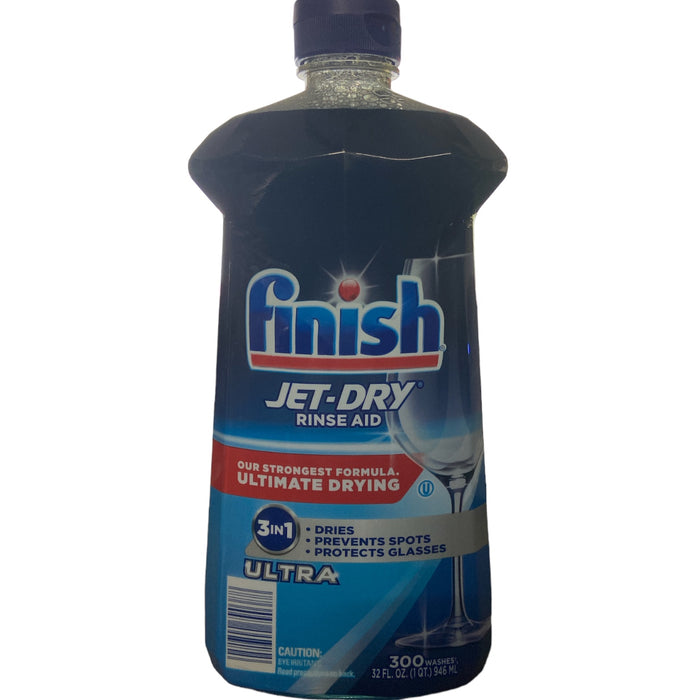 Finish Jet-Dry Ultra Rinse Aid Dishwasher Rinse Agent & Drying Agent (32 oz.)