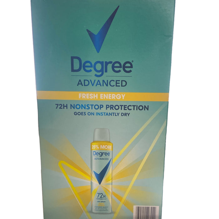 Degree Advanced Dry Spray Antiperspirant & Deodorant, Fresh Energy 4.8 oz.,3 pk.