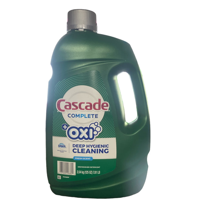 Cascade Complete Gel + Oxi, Dawn, Dishwasher Detergent, Fresh Scent,(125oz)