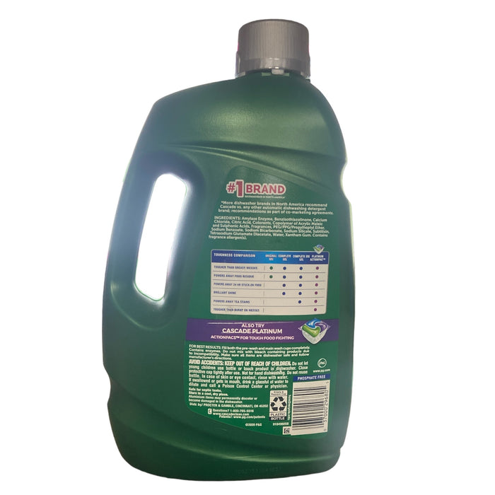 Cascade Complete Gel + Oxi, Dawn, Dishwasher Detergent, Fresh Scent,(125oz)