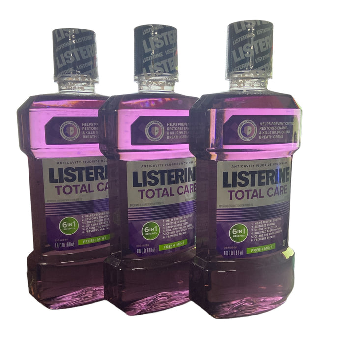 Listerine Total Care Mouthwash, Fresh Mint (33.8 fl. oz., 3 pk.)