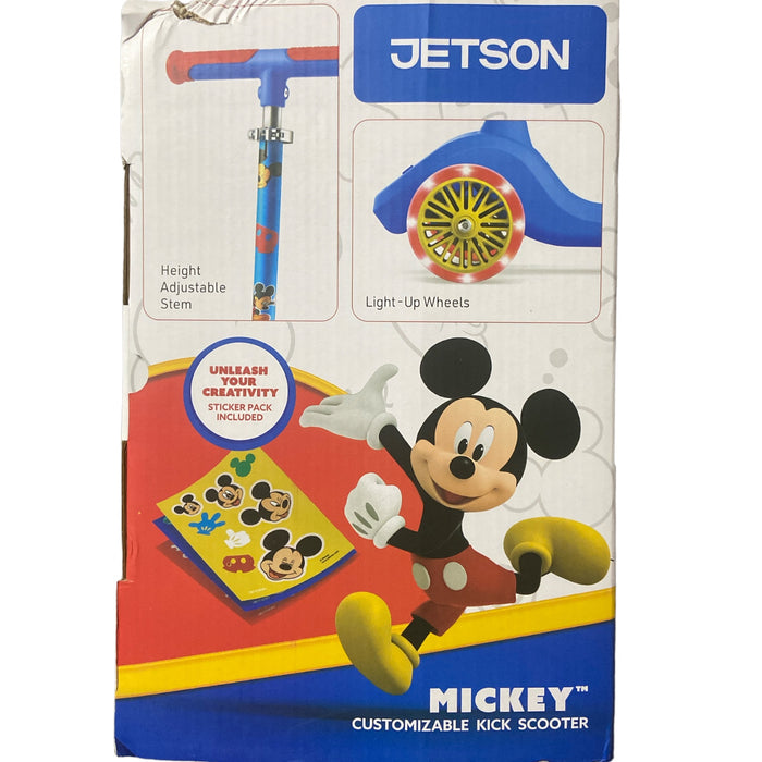 Jetson Customizable Three-Wheel Kick Scooter, Mickey Mouse