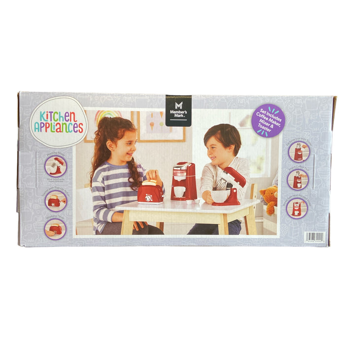 Member's Mark Gourmet Kitchen Appliance PLAYSET for Kids (Red)