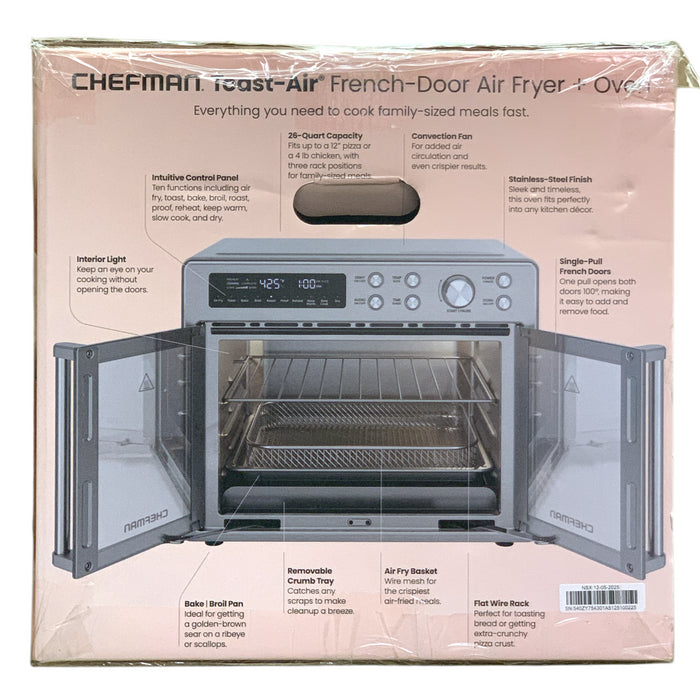 Chefman Toast-Air 10-in-1 French Door Air Fryer & Oven Combo, 26-Qt. Capacity