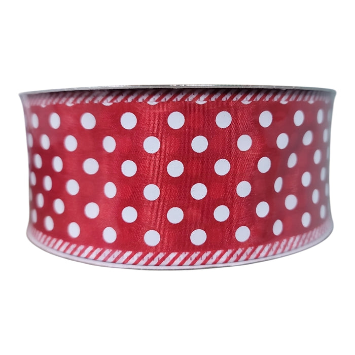 Members Mark 2.5 inch x 50 yards Wired Edge Premium Holiday Ribbon