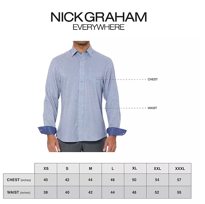 Nick Graham Men's Performance Short Sleeve Sport Shirt