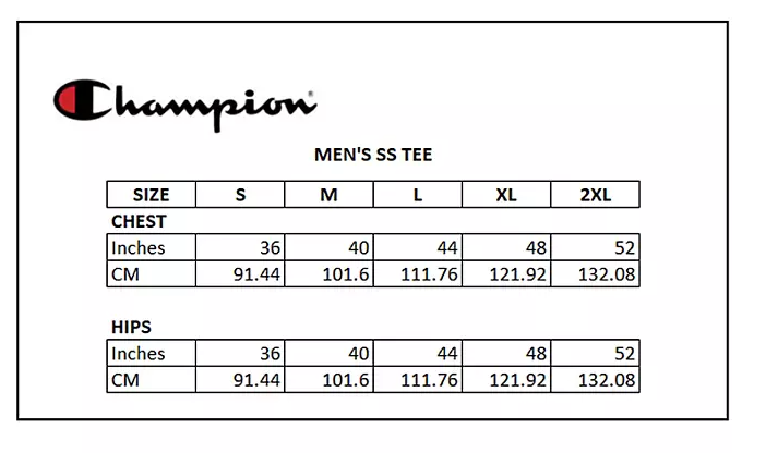 Champion Men's Soft Classic Fit Crewneck Pullover Short Sleeve Tee