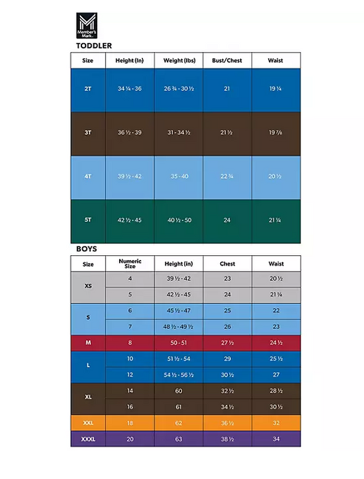 Member's Mark Toddler Boys Color Changing Rain Jacket