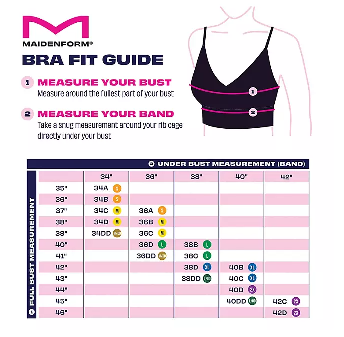 Maidenform Women's 2-Pack Wire-Free Seamless Bralettes