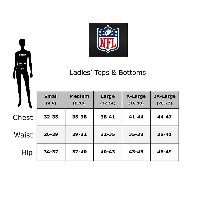 NFL Women's Relaxed Fit Chest Embroidery Long Sleeve Pullover