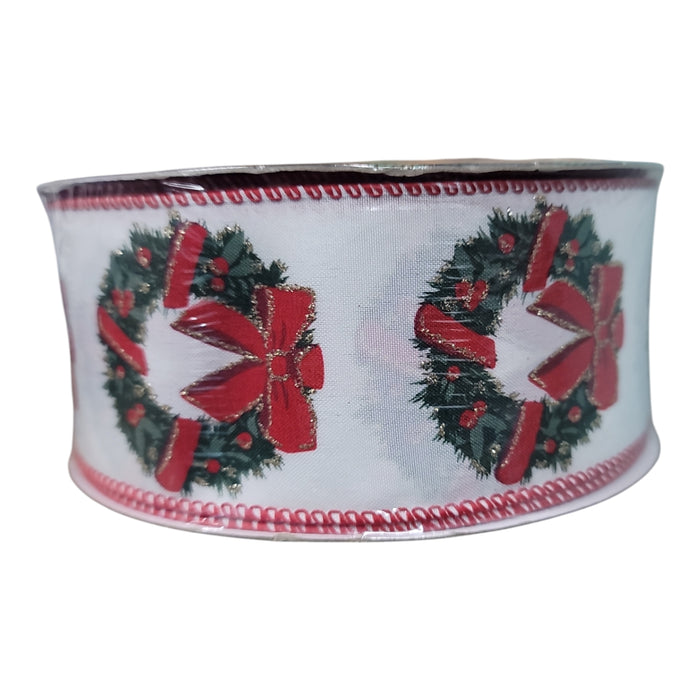 Members Mark 2.5 inch x 50 yards Wired Edge Premium Holiday Ribbon