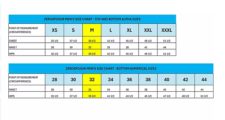 ZeroXposur Men's UPF 50+ Sun Protection Swim Trunk